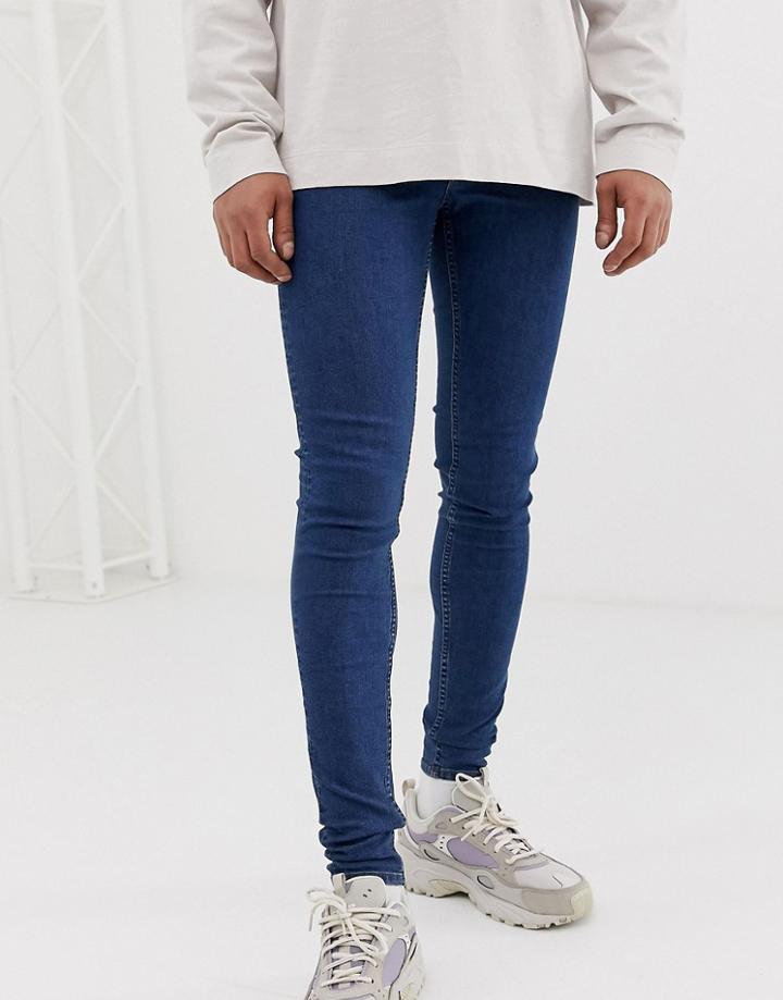 Cheap Monday Him Spray Super Skinny Jeans In Core Blue - Blue