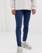 Cheap Monday Him Spray Super Skinny Jeans In Core Blue - Blue