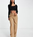 4th & Reckless Tailored Slouchy Pants In Camel-neutral