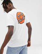 Santa Cruz Japanese Dot Back Print T-shirt In White - White
