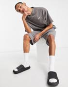 Pull & Bear Matching Washed Sweats T-shirt In Gray-grey