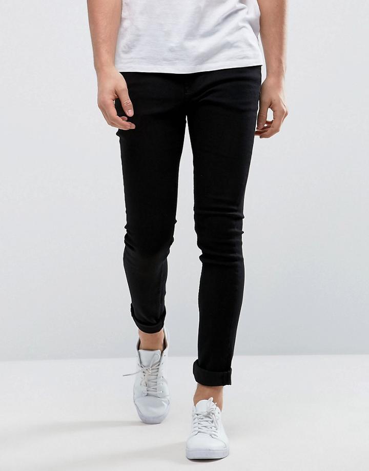 Only & Sons Extreme Skinny Black Jeans - Black