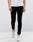 Only & Sons Extreme Skinny Black Jeans - Black
