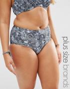 Marie Meili Danette Bikini Bottoms - Grey Paisley