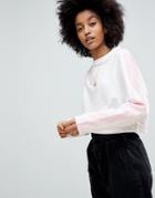 Asos Sweat In Boxy With Color Block Panels - Multi