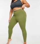 Asos 4505 Curve High Waist Yoga Legging With Sculpting Waist-green