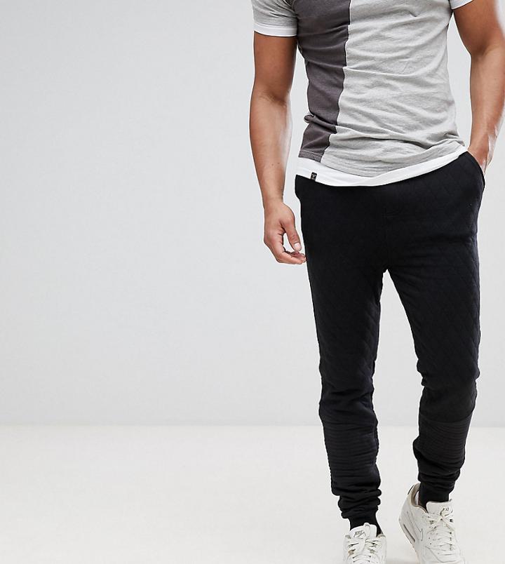Another Influence Tall Quilted Slim Fit Jog Pants - Gray