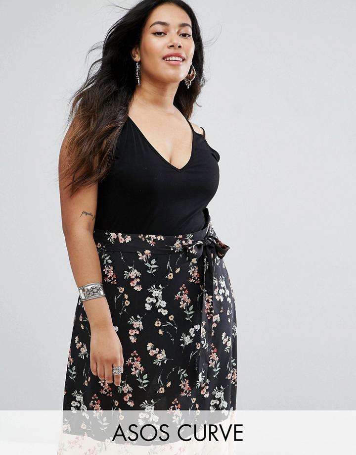 Asos Curve Swing Tank With Double Strap - Black