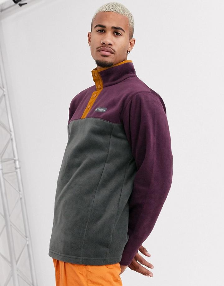 Columbia Steens Mountain Half Snap Fleece In Gray