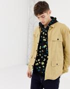 Collusion Long Sleeve Shirt With Four Pocket In Tan - Brown