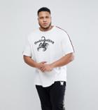 Good For Nothing Plus T-shirt In White With Scorpion Logo - White