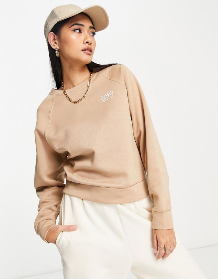 Only Lula Long Sleeve Raglan Sweatshirt In Beige - Part Of A Set-neutral