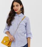 Oasis Shirt With Embroidered Spots In Blue - Multi