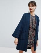 D.ra Louise Knit Kimono Cardigan - Blue