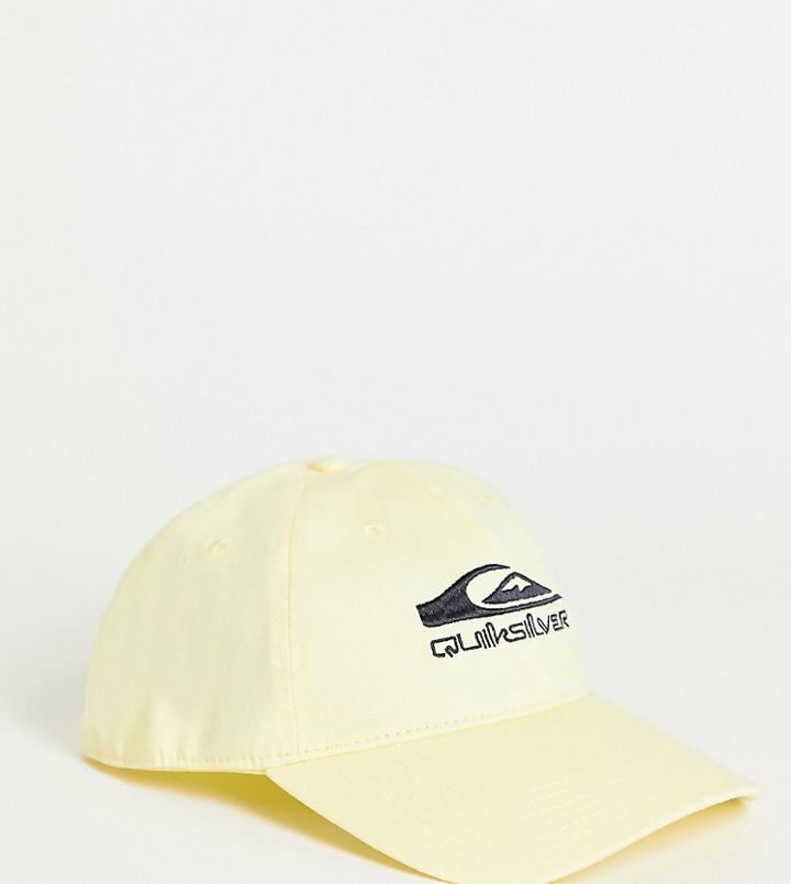 Quiksilver The Baseball Cap In Yellow - Exclusive To Asos