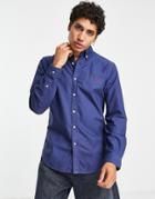 Polo Ralph Lauren Slim Fit Garment Dyed Oxford Shirt Slim Fit In Light Navy