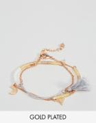 Pilgrim Charm Friendship Bracelet - Gold