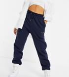 Il Sarto Petite Slim Leg Sweatpants In Navy
