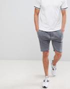 Soul Star Burn Out Jog Shorts - Gray