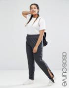 Asos Curve Fluffy Lounge Tie Hem Peg - Gray
