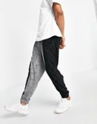 Liquor N Poker Towelling Sweatpants In Black And Gray-multi