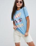 Boohoo No Bad Vibes Slogan T-shirt - Multi
