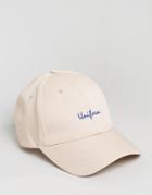 Asos Baseball Cap In Pink With Uniform Embroidery - Pink