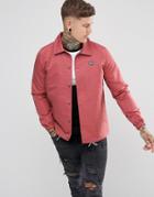 Hype Coach Jacket In Dusty Pink - Pink