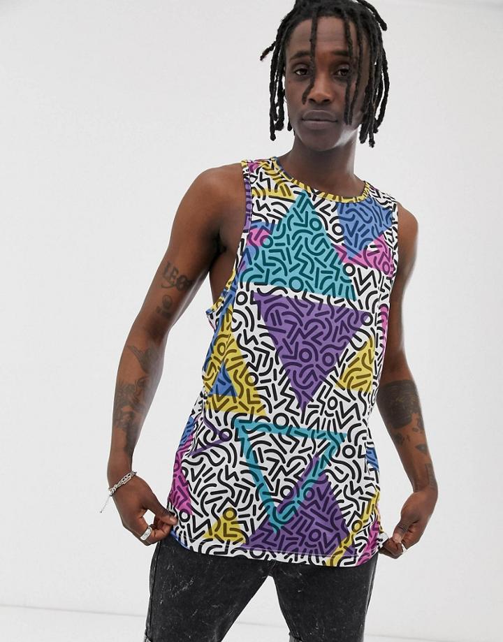 Urban Threads Printed Tank - Multi