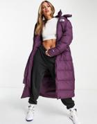The North Face Triple C Puffer Coat In Purple
