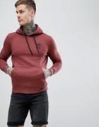 Gym King Overhead Hoodie In Baked Rouge - Red