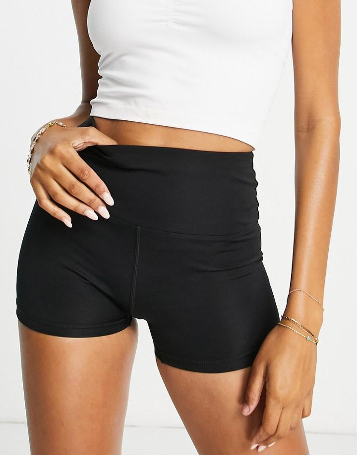 Asos 4505 Icon Booty Shorts In Performance Fabric-black