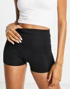 Asos 4505 Icon Booty Shorts In Performance Fabric-black