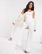 The Girlcode Flare Pants In White