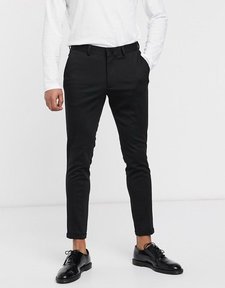 Selected Homme Skinny Fit Formal Pants-black