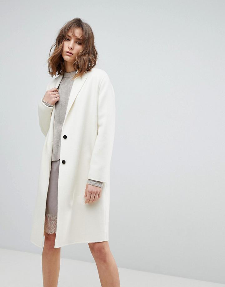 Allsaints Knitted Coat - White