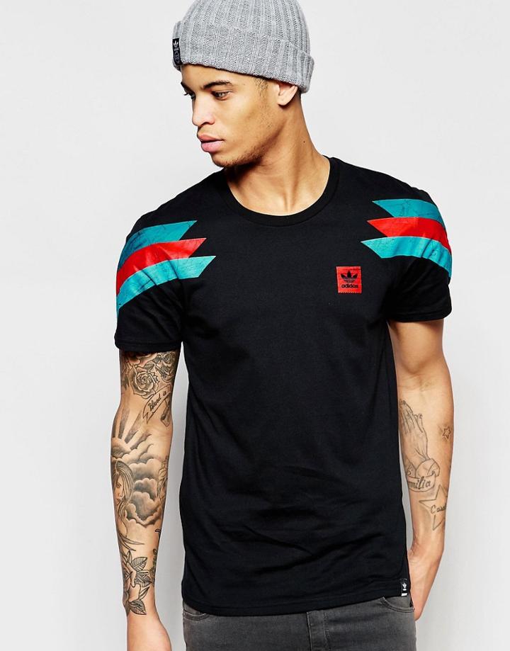 Adidas Originals Copa Retro T-shirt In Black S93298 - Black
