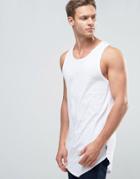 Jack & Jones Originals Longline Tank - White