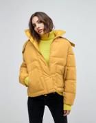 Warehouse Premium Padded Coat - Yellow