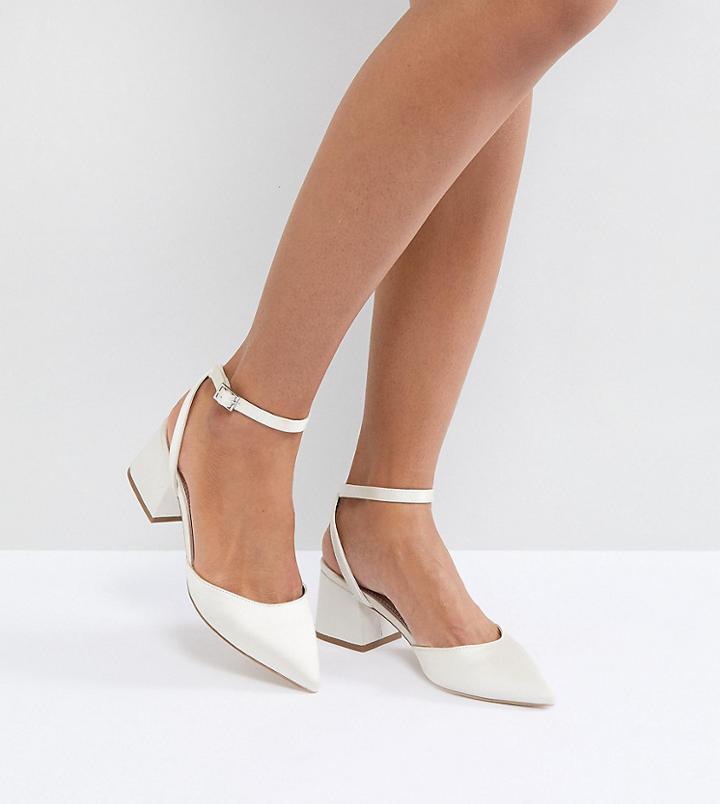 Asos Scarlette Bridal Mid Heels - Cream
