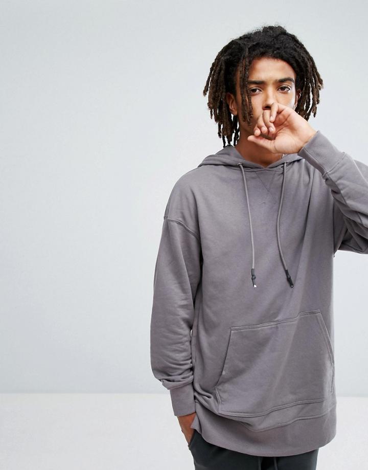New Look Dropped Shoulder Sweatshirt In Gray - Gray