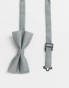 Religion Wedding Bleached Sateen Bow Tie In Mid Gray - Gray