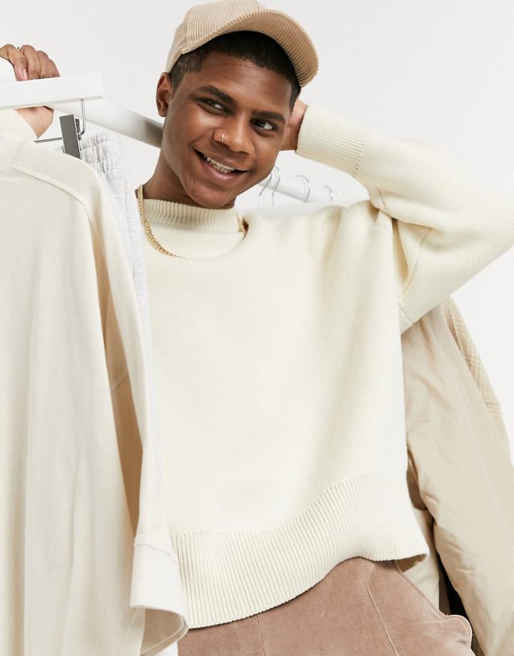 Weekday John Sweater In White