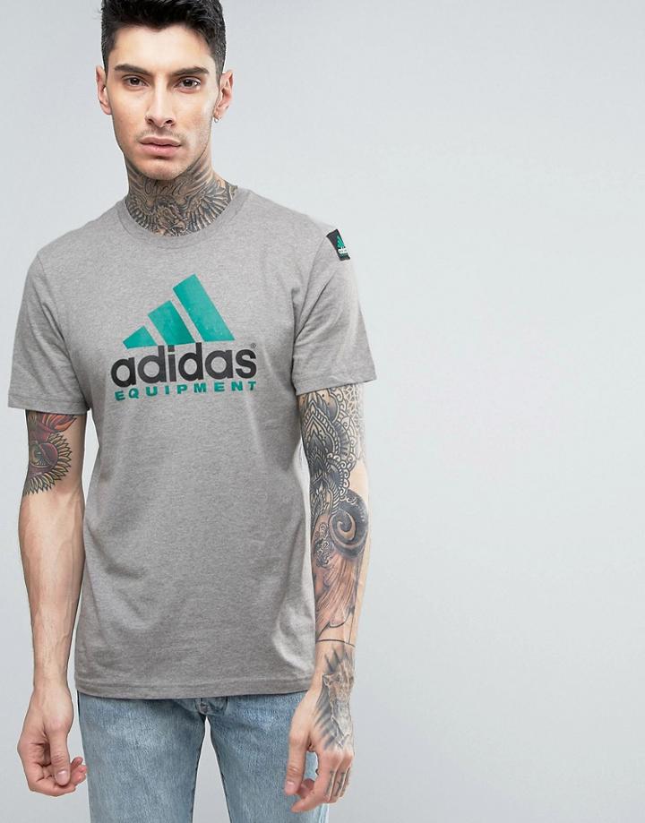 Adidas Originals Eqt Logo Tee - Gray