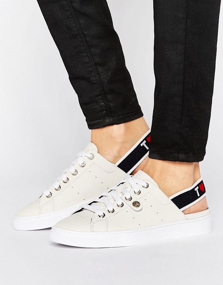 Tommy Hilfiger Venus Sling Back Logo Sneakers - White