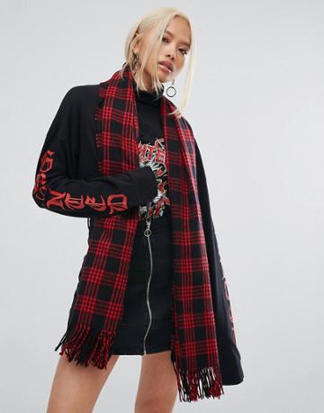 Shikumi Oversized Heritage Knit Scarf - Multi