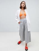 Kowtow Cropped Wide Leg Pants In Organic Cotton - Gray
