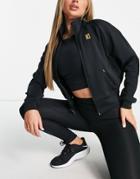 Nike Court Dri-fit Heritage Zip-through Jacket In Black