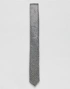 Asos Sequin Tie In Silver - Silver