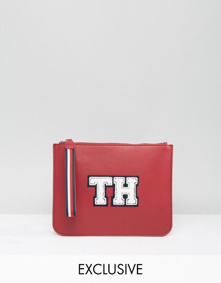Tommy Hilfiger Exclusive Wristlet Clutch Bag In Red - Red